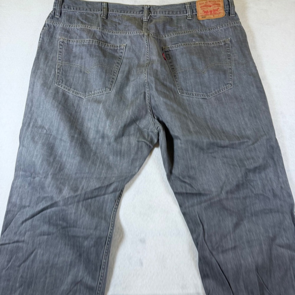 Levis 559 Relaxed Straight Mens Gray Denim Jeans 46x30 Workwear Casual